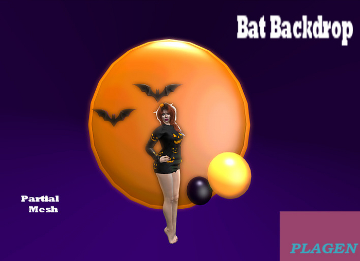 Bat Backdrop V   - PLAGEN  (ADD)