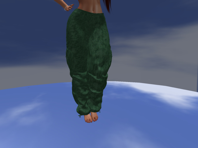 KOKO'S CLOSET GREEN LINEN PANTS