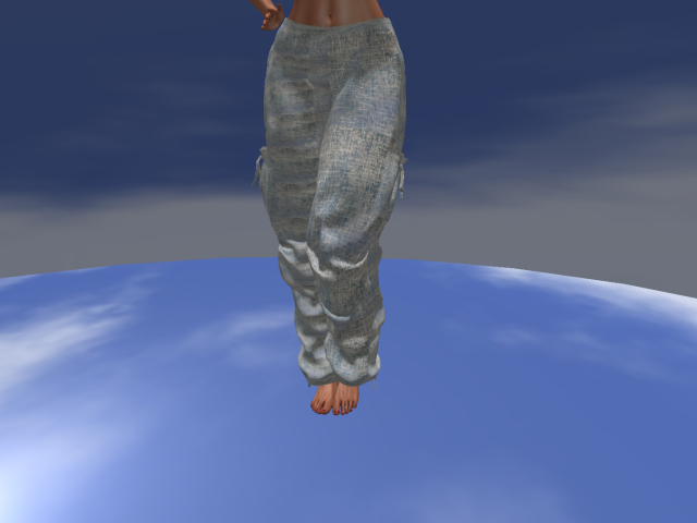 KOKO'S CLOSET LIGHT BLUE LINEN PANTS