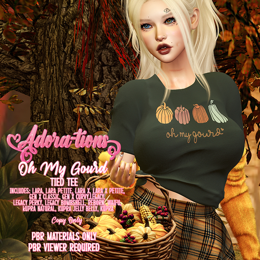 Adora-tions - Oh My Gourd Tied Tee