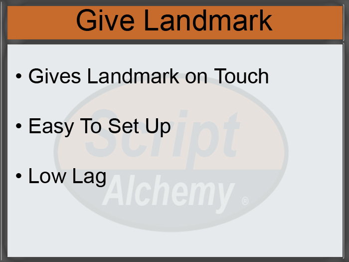 Script Alchemy - Give Landmark