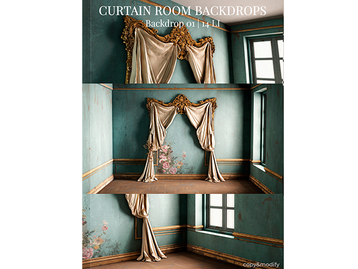 MINIMAL - Curtain Room Backdrop 1