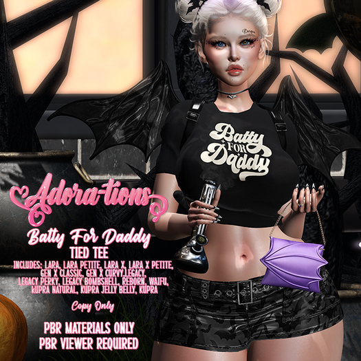 Adora-tions - Batty For Daddy Tied Tee