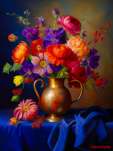 Autumn Still Life Flowers