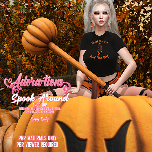 Adora-tions - Spook Around Crop Top