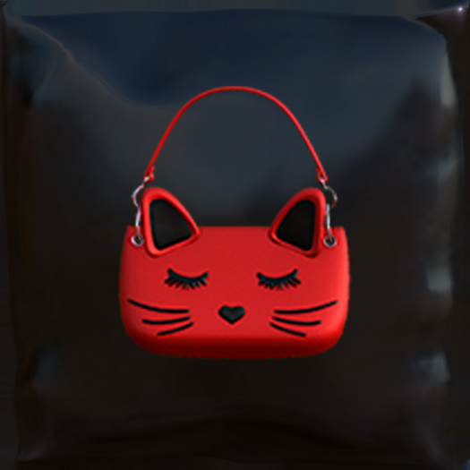 Liyue cat queen bag red hud metals