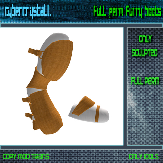 CyberCrystall - Furry Boots FullPerm