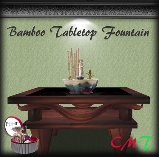 PDN: TABLETOP FOUNTAIN BAMBOO BOXED