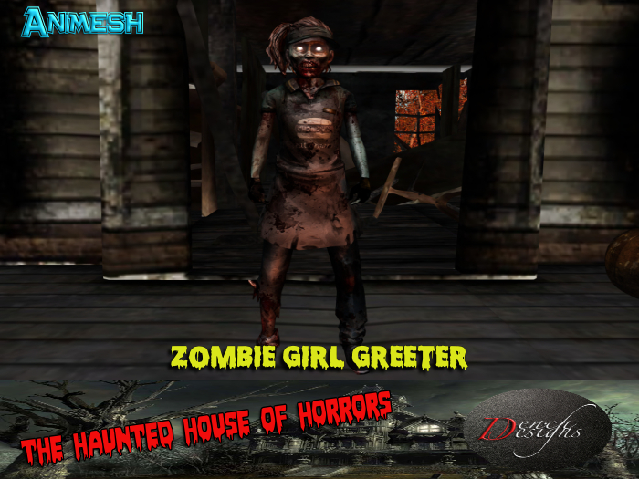 Halloween Zombie Girl Greeter