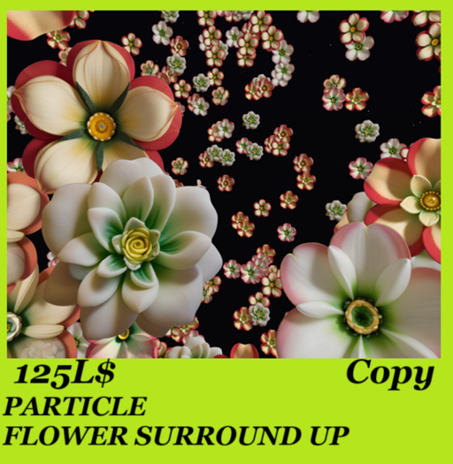 PARTICLE FLOWER SURROUND UP #