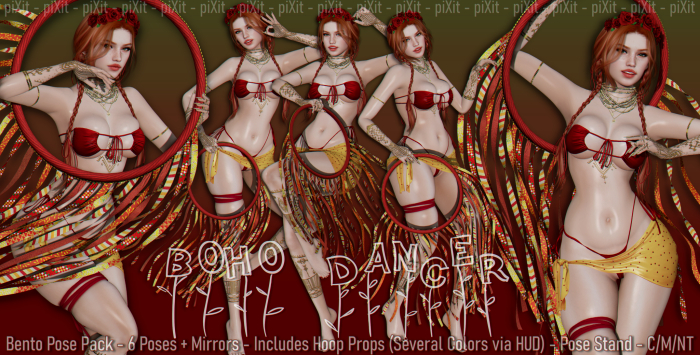 [piXit] Boho Dancer - Pose Pack