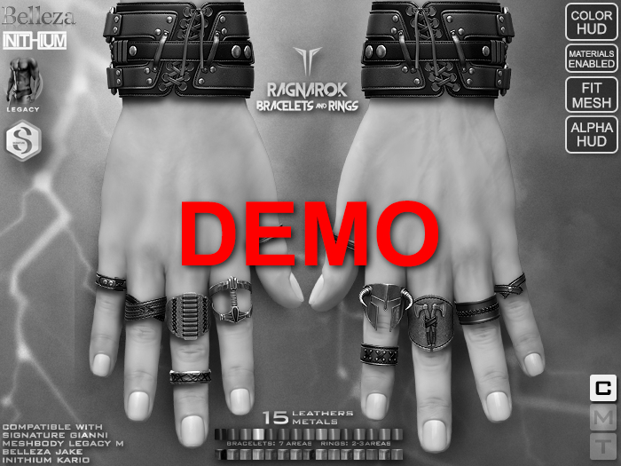 **RE** Ragnarok Bracelets & Rings Set DEMO