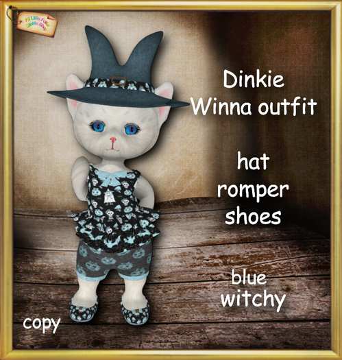 Dinkie Winna witch outfit - BLUE