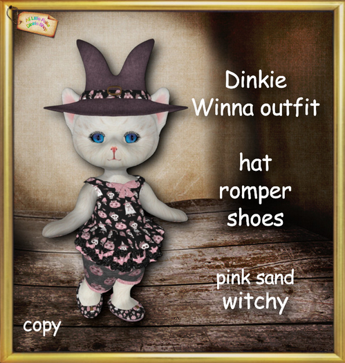 Dinkie Winna witch outfit - PINK SAND