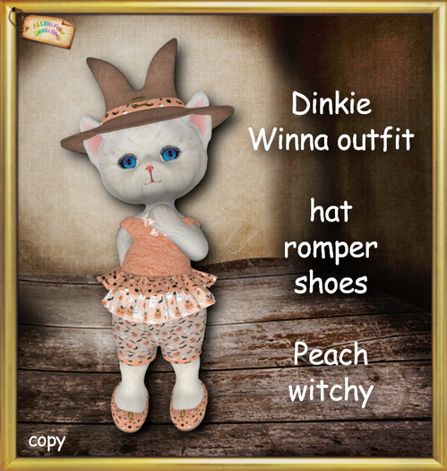 Dinkie Winna witch outfit - PEACH