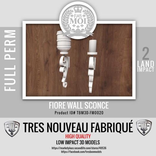 Fiore Sconce - Full Perm FM0020