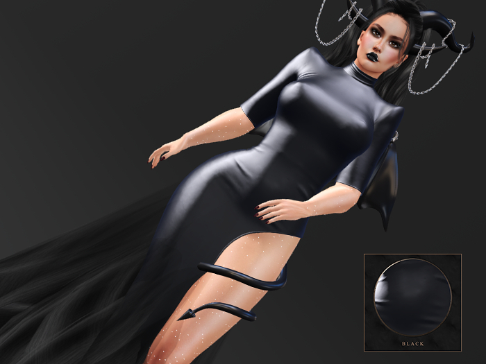 GGVG SOUL'S light dress halloween version Black