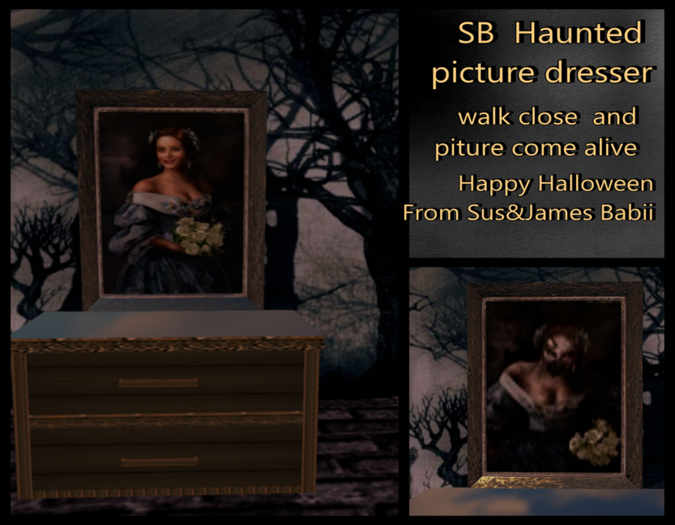 SB Hunted Dresser with Picture frame