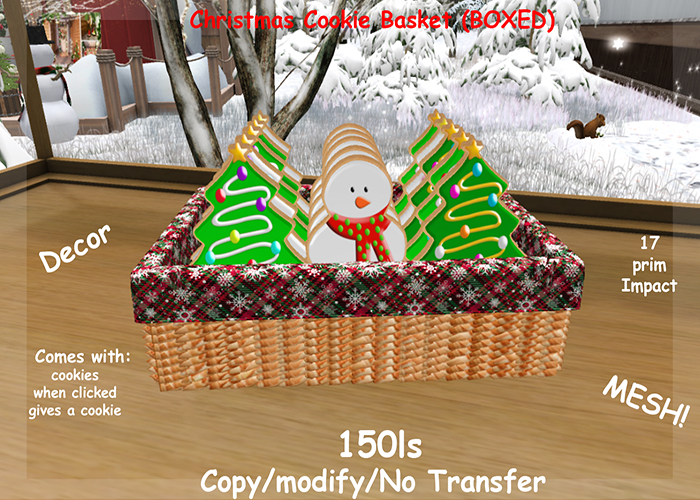 Christmas Cookie Basket (BOXED)