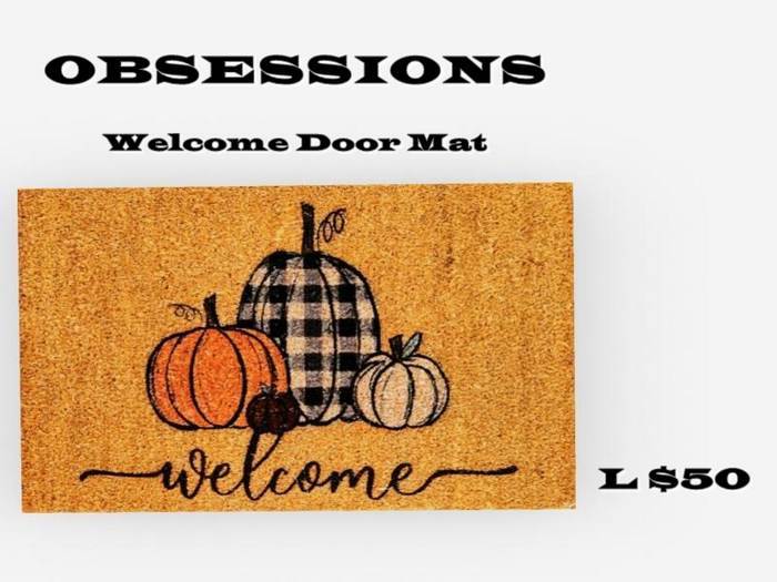 Pumpkins Welcome Doormat