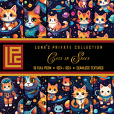 LPC Cats in Space Seamless Full Perm Textures