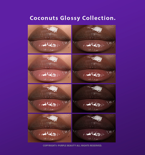PURPLE X Genus - Coconuts Glossy Collection.