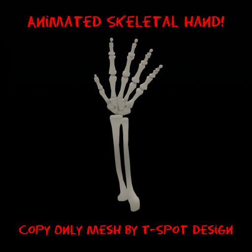 T-Spot Mesh - Animated Skeletal Hand - Copy - LI=1.2