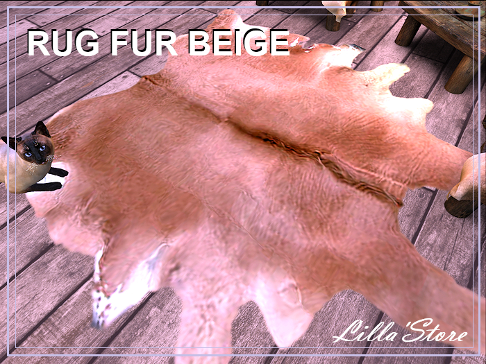 Rug fur Beige *Lilla'Store*