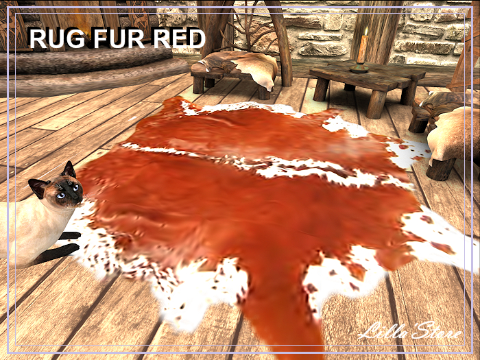 Rug fur Red *Lilla'Store*