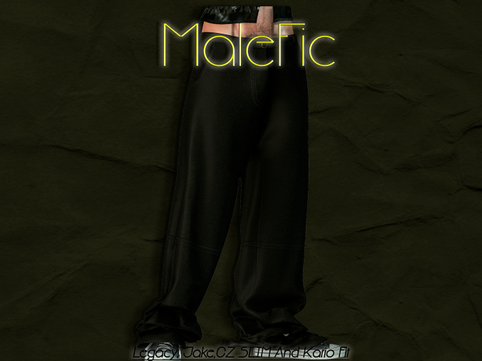 !!MaleFic Wide Leg - Black