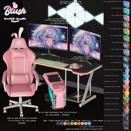 21. BLUSH - Gaming PC Bunny Edition -  Fatpack - RARE