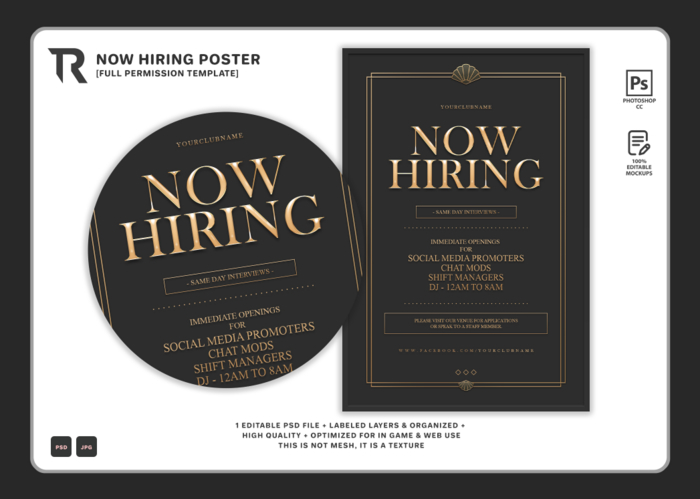[TR] Now Hiring Poster 1