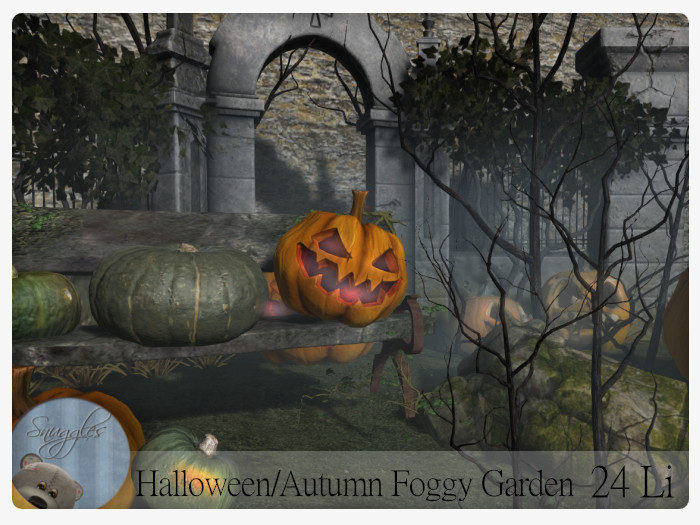 Halloween/Autumn Foggy Garden By Snuggles