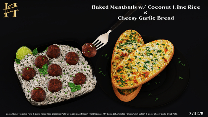 Chef Hill. Baked Meatballs & Coconut Lime Rice 