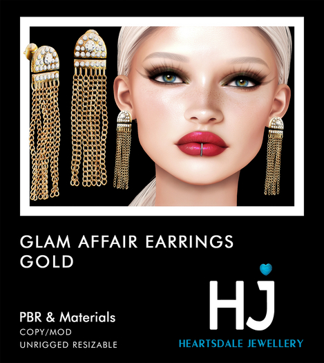 [HJ] Golden Glam Affair Earrings