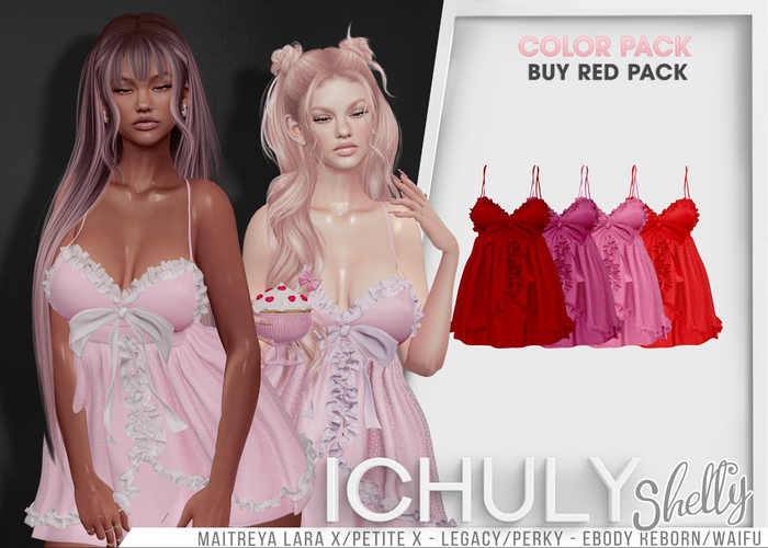 ICHULY - Shelly : Dress - Red Pack