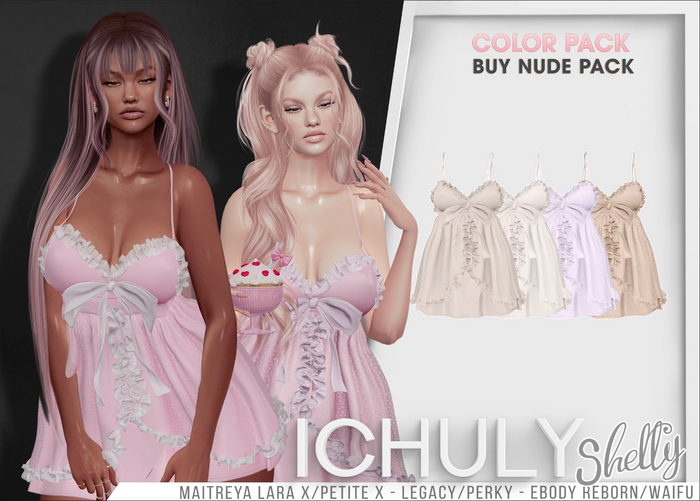 ICHULY - Shelly : Dress - Nude Pack