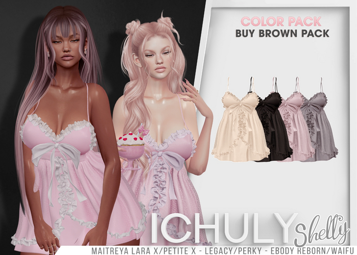 ICHULY - Shelly : Dress - Brown Pack