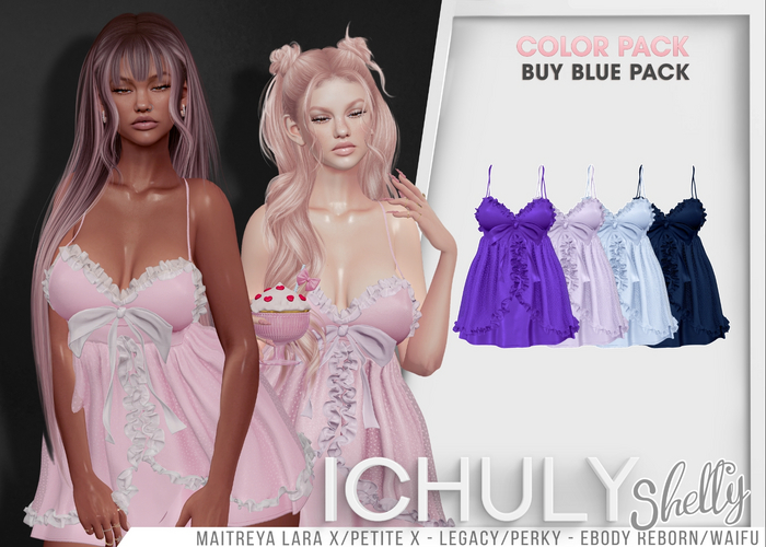 ICHULY - Shelly : Dress - Blue Pack