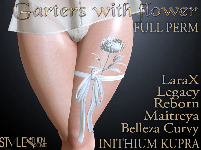 STYLES Garter with flower Full Perm