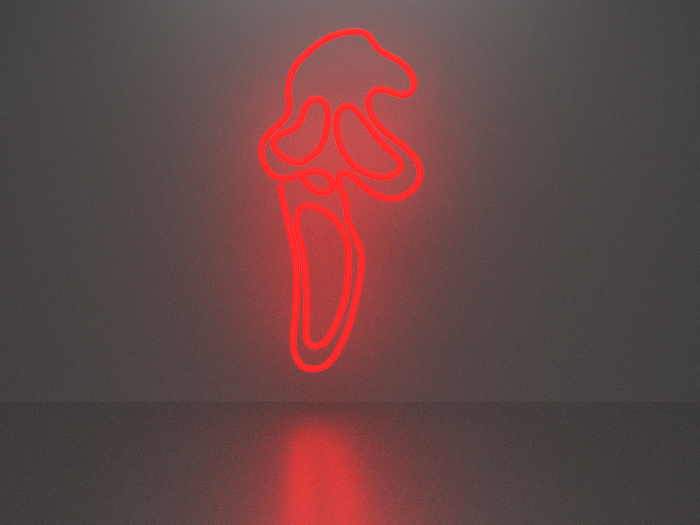 Scream 3 neon sign Full Permission