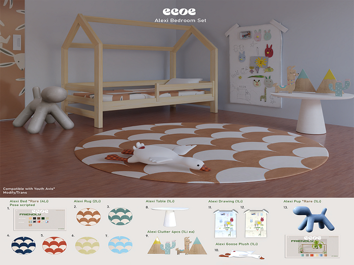 1. ecoe. Alexi Youth Bed RARE