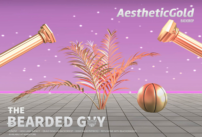 Aesthetic Gold Backdrop - The Bearded Guy