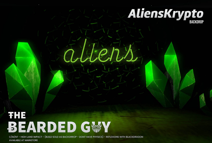 Aliens Krypto Backdrop - The Bearded Guy