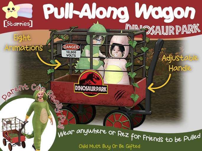 [Starries] Pull-Along Wagon - Dino Enclo