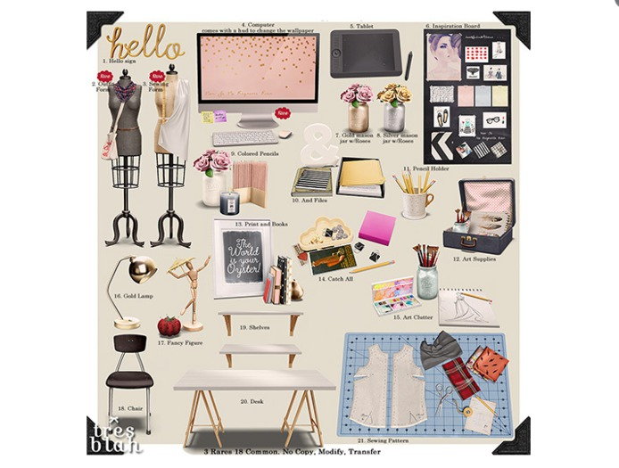 -tres blah- Workspace - Art Clutter