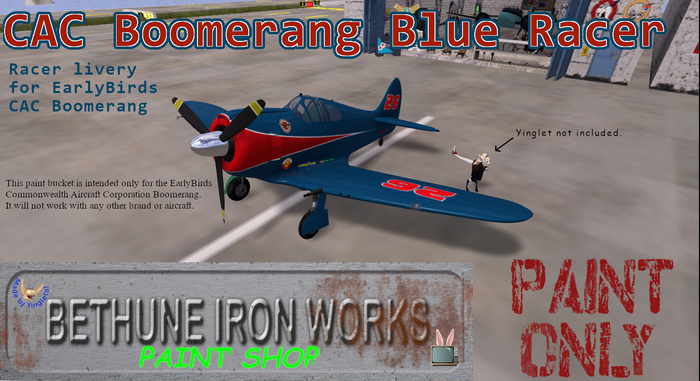 ~BIW~ Boomerang Blue Racer