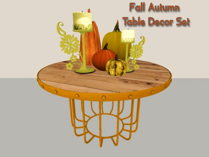 [AE] Home Decor - Fall  Autumn Table Decor Set