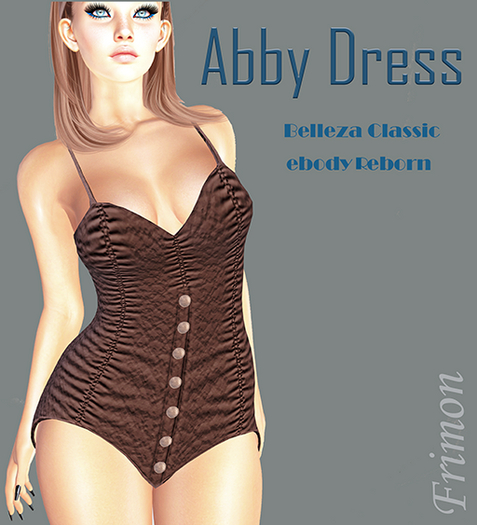 DRESS ABBY- BROWN