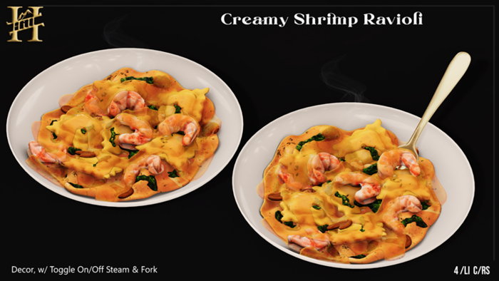 Chef Hill. Creamy Shrimp Ravioli 